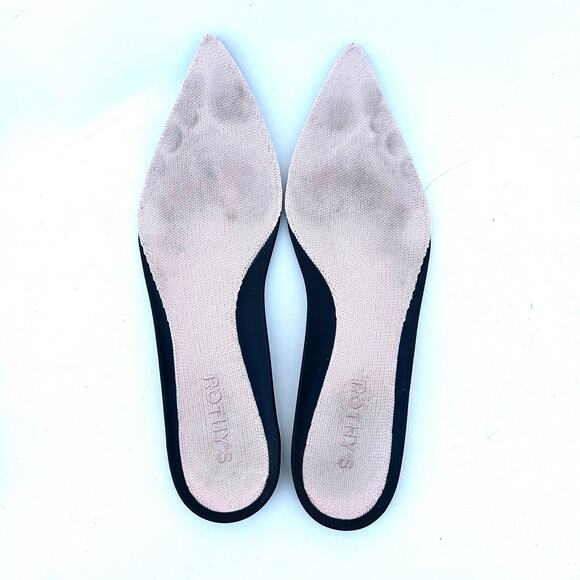 Rothy’s The Knot Point II Flats Pointed Toe Diamond Metallic Size 8 Bridal - Picture 12 of 12